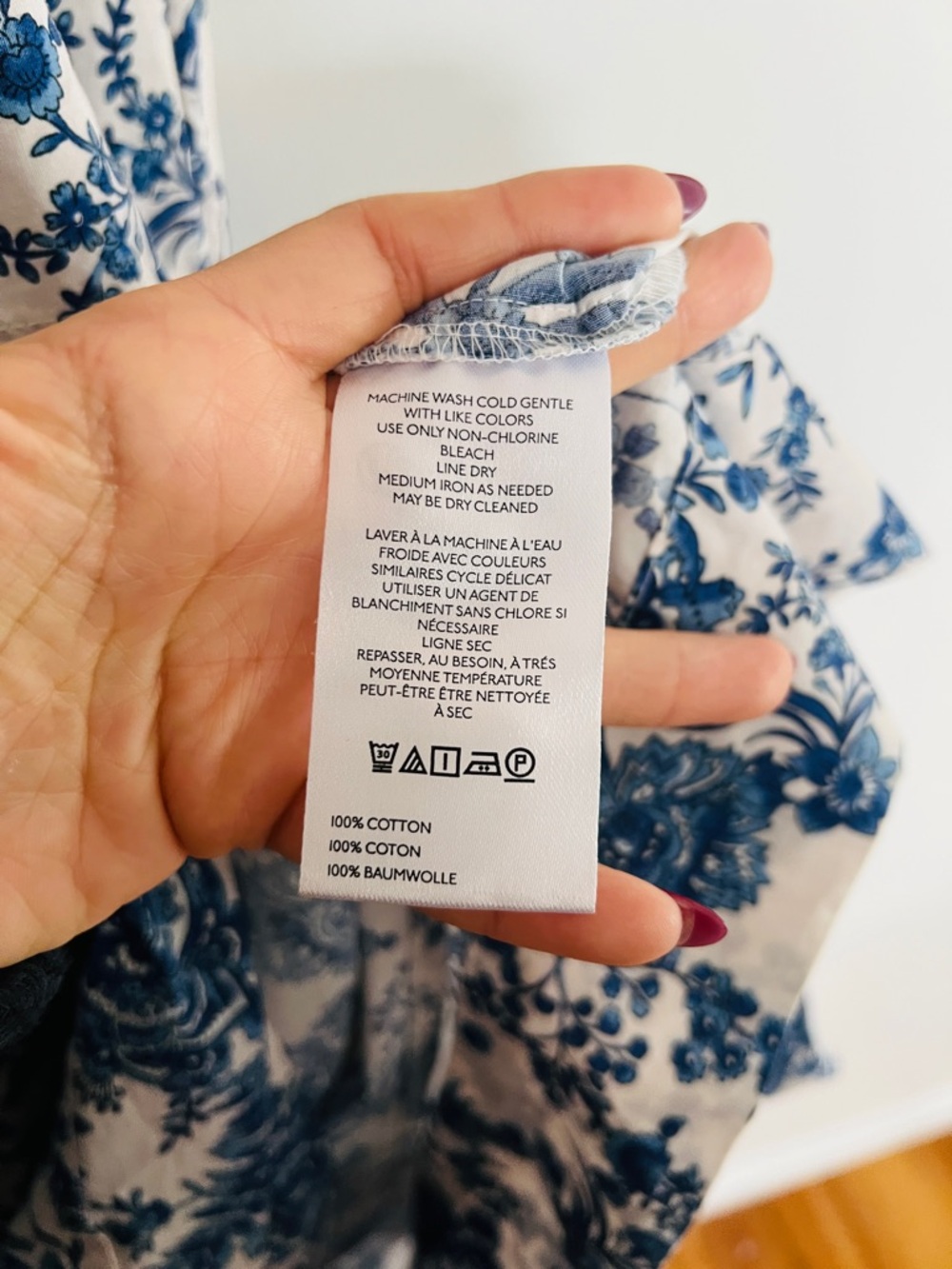 Anthropologie Maeve The Somerset Romantic Maxi Dress Ivory Printed Size Large - Picture 6 of 8